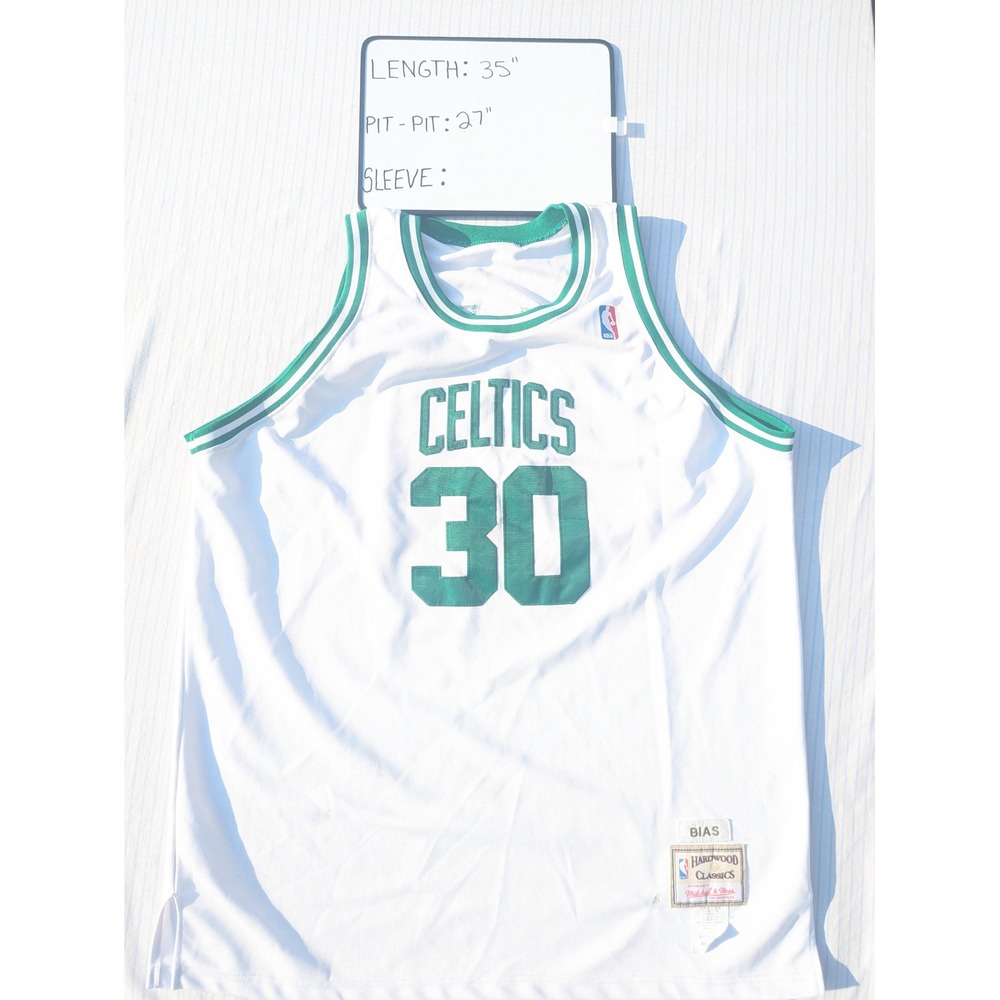 Mitchell & Ness Celtics Bias Jersey #30 NBA Hardwood‎ Classics White Mens